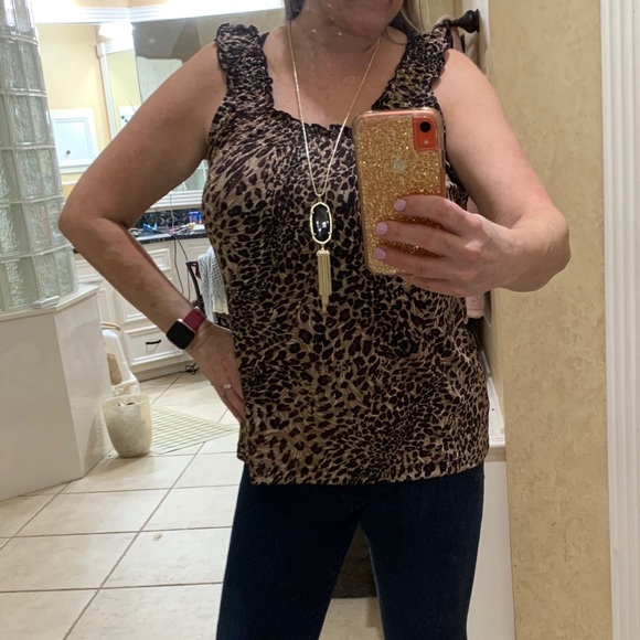 Leopard print tank top camisole Large - Picture 5 of 5